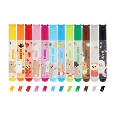 Legami - Teddy Friends - Set 12 Markers - Teddy Bear