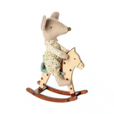 Maileg - Rocking horse - Mouse - Spotted