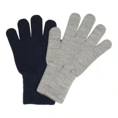 MP Denmark - Comfy gloves - Mix Light Grey/Mel Blue - 2-pack