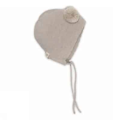 MP Denmark - Helsinki bonnet - Pompons - Beige Melange