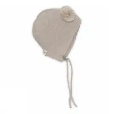 MP Denmark - Helsinki bonnet - Pompons - Beige Melange