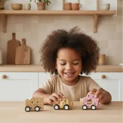 Speedy Monkey - Pull Back Toys - Bakery (1 willekeurige)