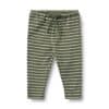 Wheat - Jersey Pants Manfred - Dark Green Stripe