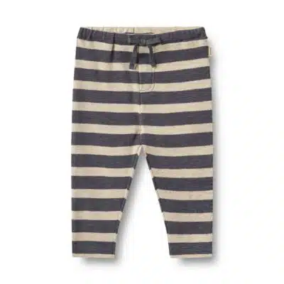 Wheat - Jersey Pants Manfred - Greyblue Stripe