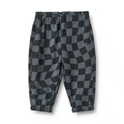 Wheat - Jersey Pants Manfred - Greyblue Stripe