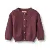 Wheat - Knit Cardigan Magnella - Eggplant