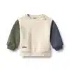 Wheat - Sweatshirt L/S Elliot Embroidery - Offwhite