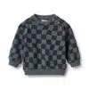 Wheat - Sweatshirt L/S Elliot - Navy Blue Check