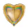 Folieballon - Hart Glitter Goud (46cm)