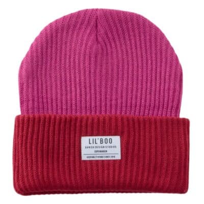 Lil' Boo - Block Hygge Beanie - Berry/Dark Magenta
