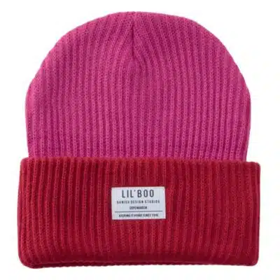 Lil' Boo - Block Hygge Beanie - Berry/Dark Magenta