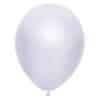 Metallic Ballon - Wit - 50st (30cm)