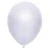 Metallic Ballon - Wit - 50st (30cm)