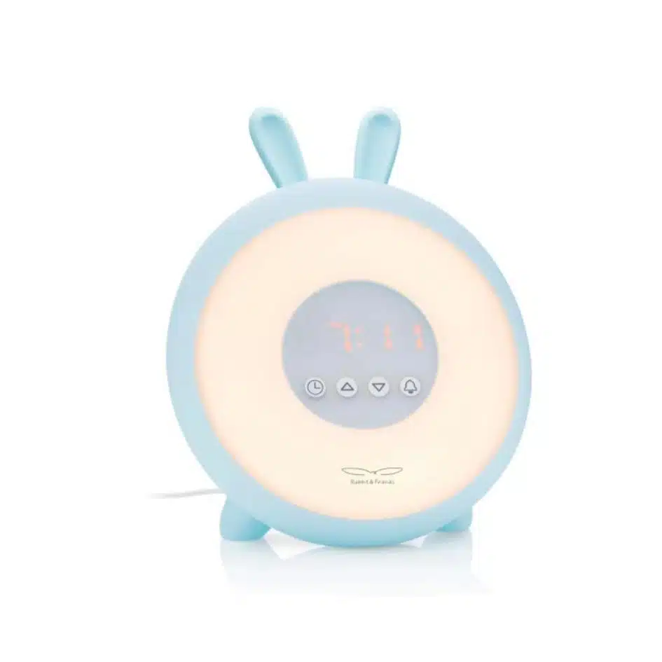 Rabbit&Friends - Rabbit Wake Up Lamp with Alarm Clock - Blue