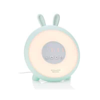 Rabbit&Friends - Rabbit Wake Up Lamp with Alarm Clock - Green