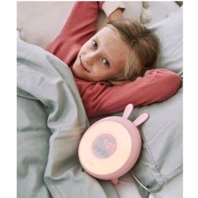 Rabbit&Friends - Rabbit Wake Up Lamp with Alarm Clock - Pink