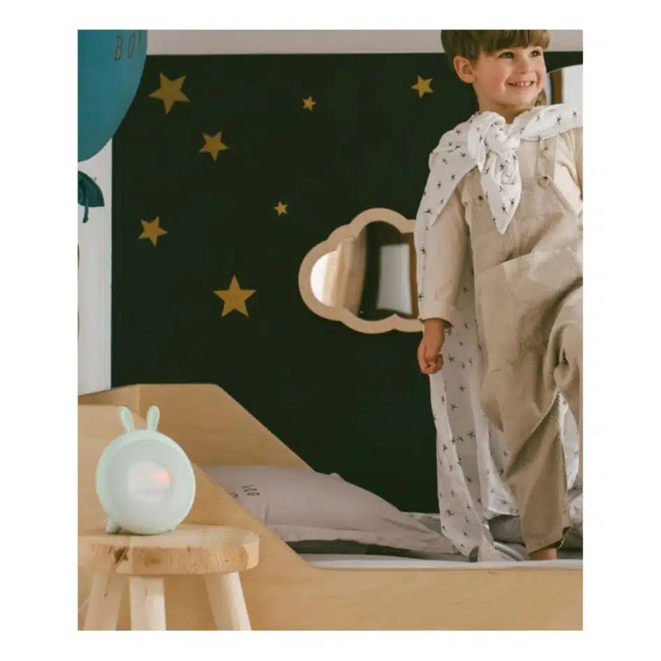 Rabbit&Friends - Rabbit Wake Up Lamp with Alarm Clock - White